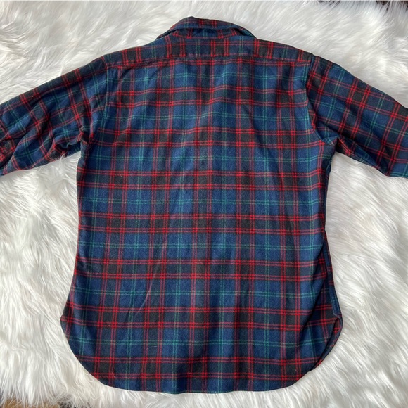 Vintage Pendleton 100% Wool Button Down Shirt - Picture 7 of 8
